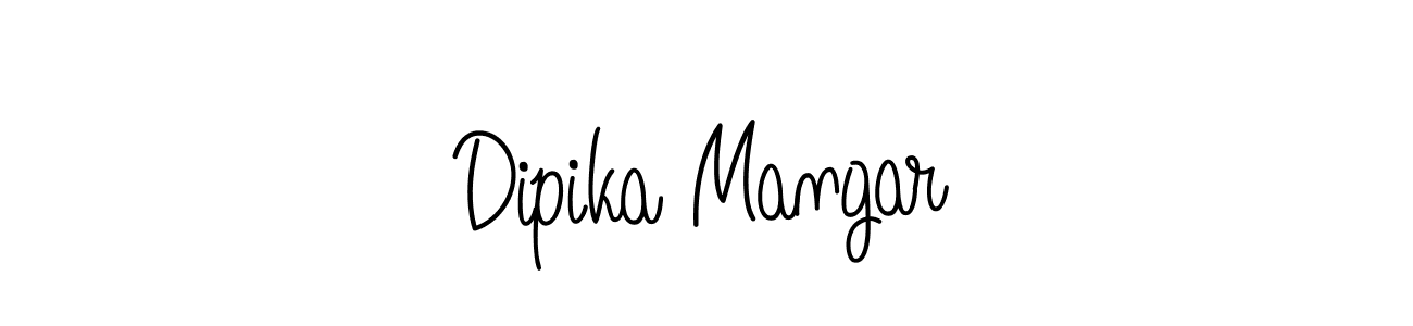 How to make Dipika Mangar name signature. Use Angelique-Rose-font-FFP style for creating short signs online. This is the latest handwritten sign. Dipika Mangar signature style 5 images and pictures png