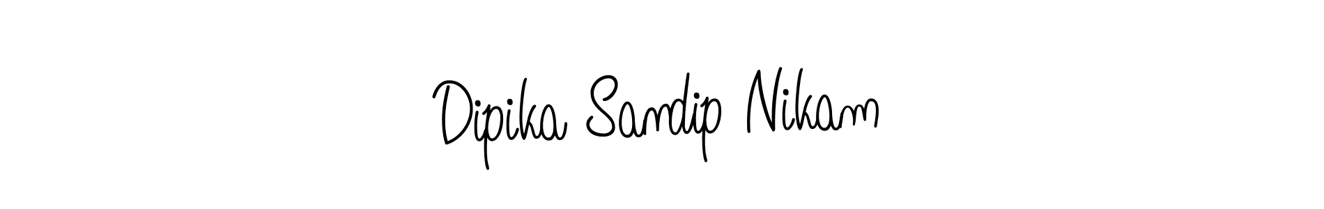 Use a signature maker to create a handwritten signature online. With this signature software, you can design (Angelique-Rose-font-FFP) your own signature for name Dipika Sandip Nikam. Dipika Sandip Nikam signature style 5 images and pictures png