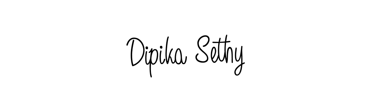 Use a signature maker to create a handwritten signature online. With this signature software, you can design (Angelique-Rose-font-FFP) your own signature for name Dipika Sethy. Dipika Sethy signature style 5 images and pictures png