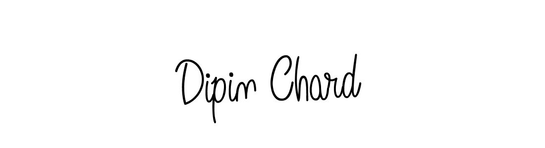 How to make Dipin Chard name signature. Use Angelique-Rose-font-FFP style for creating short signs online. This is the latest handwritten sign. Dipin Chard signature style 5 images and pictures png