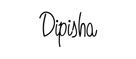 A sleek calligraphic signature for name Dipisha utilizing Angelique-Rose-font-FFP styling. Great for adding personal signatures to photos and art. Dipisha signature style 5 images and pictures png