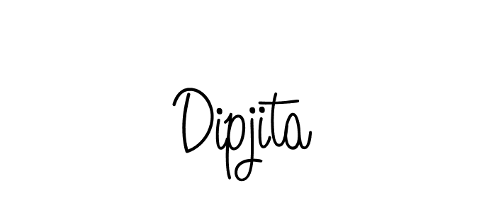 How to Draw Dipjita signature style? Angelique-Rose-font-FFP is a latest design signature styles for name Dipjita. Dipjita signature style 5 images and pictures png