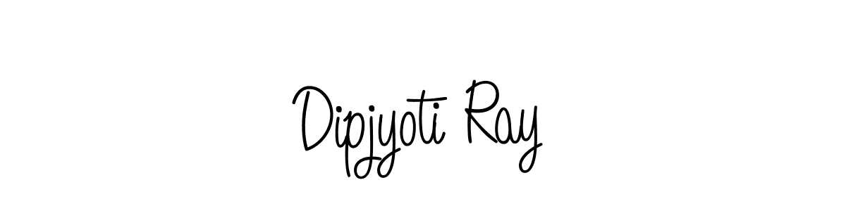 Dipjyoti Ray stylish signature style. Best Handwritten Sign (Angelique-Rose-font-FFP) for my name. Handwritten Signature Collection Ideas for my name Dipjyoti Ray. Dipjyoti Ray signature style 5 images and pictures png