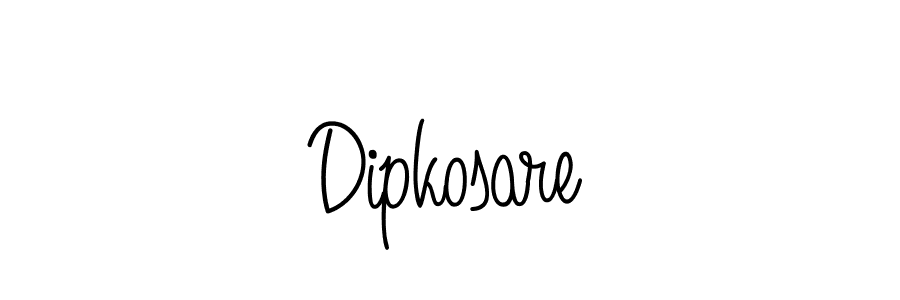 Use a signature maker to create a handwritten signature online. With this signature software, you can design (Angelique-Rose-font-FFP) your own signature for name Dipkosare. Dipkosare signature style 5 images and pictures png