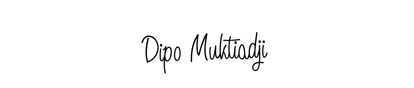 You should practise on your own different ways (Angelique-Rose-font-FFP) to write your name (Dipo Muktiadji) in signature. don't let someone else do it for you. Dipo Muktiadji signature style 5 images and pictures png