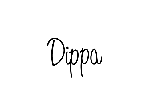 Dippa stylish signature style. Best Handwritten Sign (Angelique-Rose-font-FFP) for my name. Handwritten Signature Collection Ideas for my name Dippa. Dippa signature style 5 images and pictures png