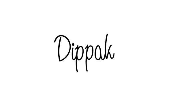 Make a beautiful signature design for name Dippak. With this signature (Angelique-Rose-font-FFP) style, you can create a handwritten signature for free. Dippak signature style 5 images and pictures png