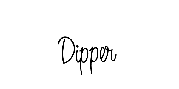 Make a beautiful signature design for name Dipper. With this signature (Angelique-Rose-font-FFP) style, you can create a handwritten signature for free. Dipper signature style 5 images and pictures png