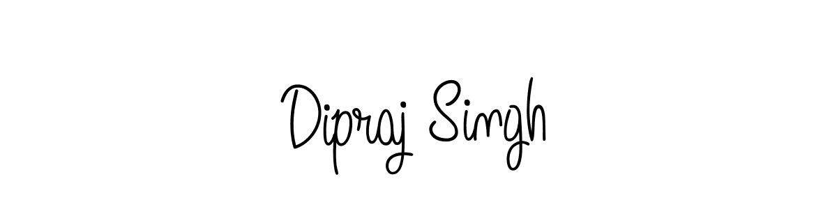 Use a signature maker to create a handwritten signature online. With this signature software, you can design (Angelique-Rose-font-FFP) your own signature for name Dipraj Singh. Dipraj Singh signature style 5 images and pictures png