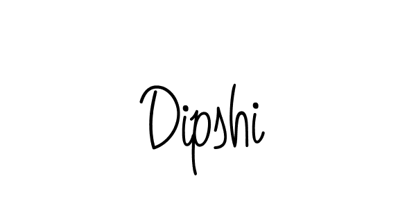 Design your own signature with our free online signature maker. With this signature software, you can create a handwritten (Angelique-Rose-font-FFP) signature for name Dipshi. Dipshi signature style 5 images and pictures png