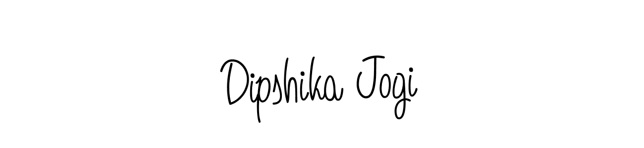 Angelique-Rose-font-FFP is a professional signature style that is perfect for those who want to add a touch of class to their signature. It is also a great choice for those who want to make their signature more unique. Get Dipshika Jogi name to fancy signature for free. Dipshika Jogi signature style 5 images and pictures png