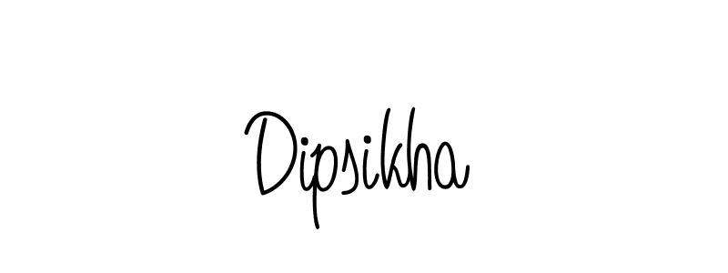 The best way (Angelique-Rose-font-FFP) to make a short signature is to pick only two or three words in your name. The name Dipsikha include a total of six letters. For converting this name. Dipsikha signature style 5 images and pictures png