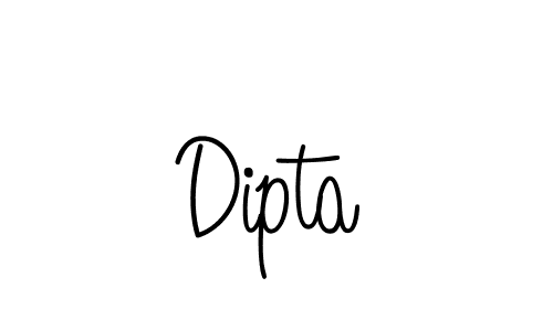 Dipta stylish signature style. Best Handwritten Sign (Angelique-Rose-font-FFP) for my name. Handwritten Signature Collection Ideas for my name Dipta. Dipta signature style 5 images and pictures png