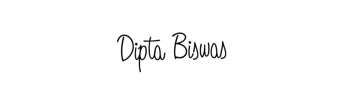 Use a signature maker to create a handwritten signature online. With this signature software, you can design (Angelique-Rose-font-FFP) your own signature for name Dipta Biswas. Dipta Biswas signature style 5 images and pictures png