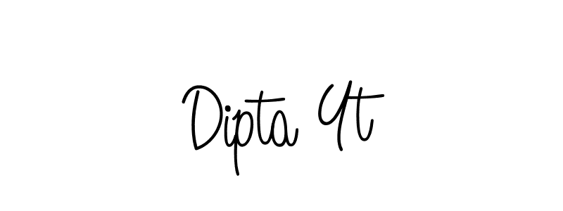 How to make Dipta Yt signature? Angelique-Rose-font-FFP is a professional autograph style. Create handwritten signature for Dipta Yt name. Dipta Yt signature style 5 images and pictures png
