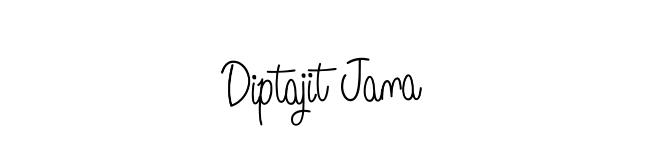 Make a beautiful signature design for name Diptajit Jana. With this signature (Angelique-Rose-font-FFP) style, you can create a handwritten signature for free. Diptajit Jana signature style 5 images and pictures png