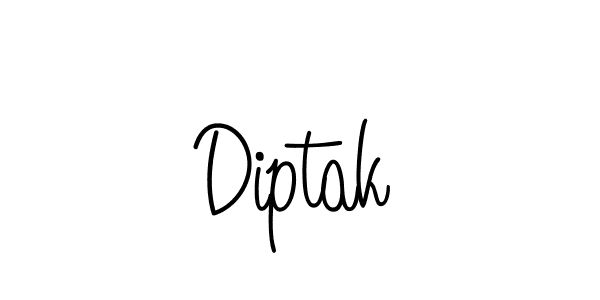 How to make Diptak name signature. Use Angelique-Rose-font-FFP style for creating short signs online. This is the latest handwritten sign. Diptak signature style 5 images and pictures png