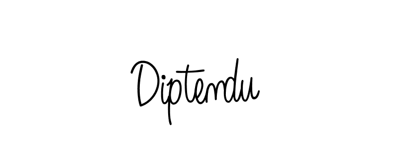 How to make Diptendu name signature. Use Angelique-Rose-font-FFP style for creating short signs online. This is the latest handwritten sign. Diptendu signature style 5 images and pictures png