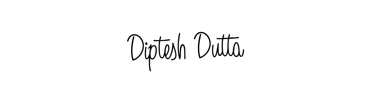 The best way (Angelique-Rose-font-FFP) to make a short signature is to pick only two or three words in your name. The name Diptesh Dutta include a total of six letters. For converting this name. Diptesh Dutta signature style 5 images and pictures png