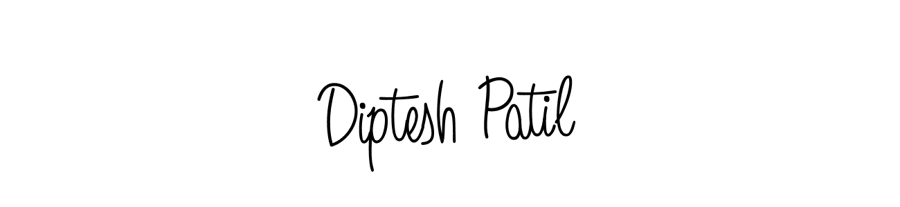 You should practise on your own different ways (Angelique-Rose-font-FFP) to write your name (Diptesh Patil) in signature. don't let someone else do it for you. Diptesh Patil signature style 5 images and pictures png