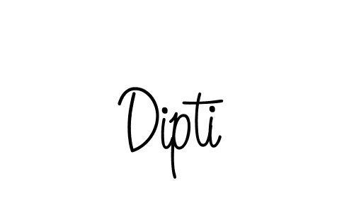 Dipti stylish signature style. Best Handwritten Sign (Angelique-Rose-font-FFP) for my name. Handwritten Signature Collection Ideas for my name Dipti. Dipti signature style 5 images and pictures png