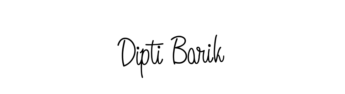 Use a signature maker to create a handwritten signature online. With this signature software, you can design (Angelique-Rose-font-FFP) your own signature for name Dipti Barik. Dipti Barik signature style 5 images and pictures png