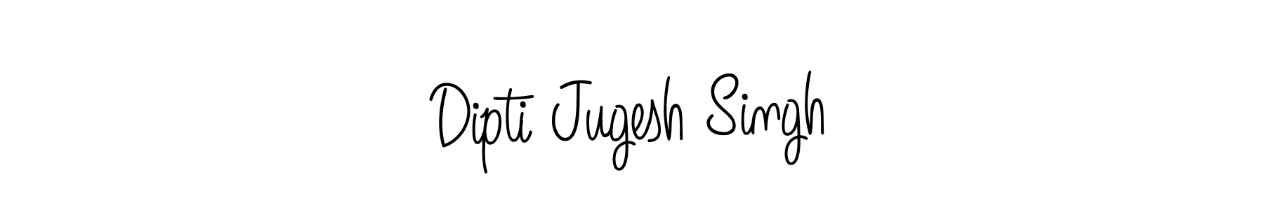 Dipti Jugesh Singh stylish signature style. Best Handwritten Sign (Angelique-Rose-font-FFP) for my name. Handwritten Signature Collection Ideas for my name Dipti Jugesh Singh. Dipti Jugesh Singh signature style 5 images and pictures png