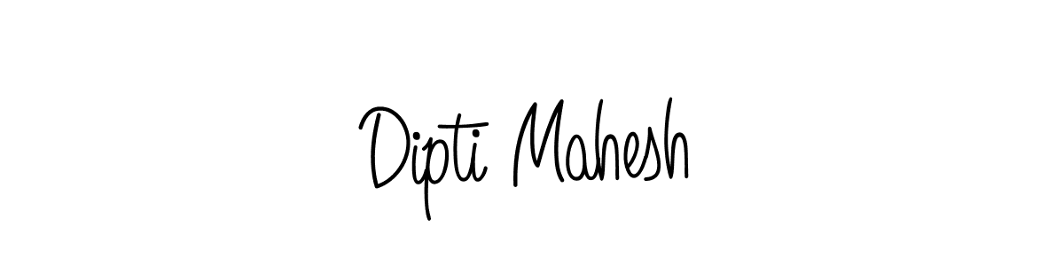 Design your own signature with our free online signature maker. With this signature software, you can create a handwritten (Angelique-Rose-font-FFP) signature for name Dipti Mahesh. Dipti Mahesh signature style 5 images and pictures png