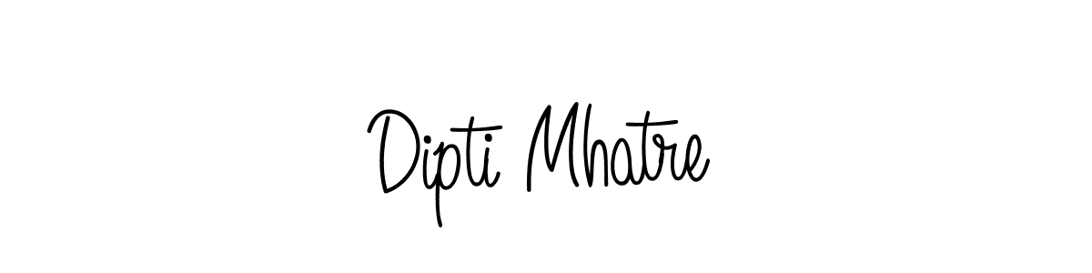 Make a short Dipti Mhatre signature style. Manage your documents anywhere anytime using Angelique-Rose-font-FFP. Create and add eSignatures, submit forms, share and send files easily. Dipti Mhatre signature style 5 images and pictures png