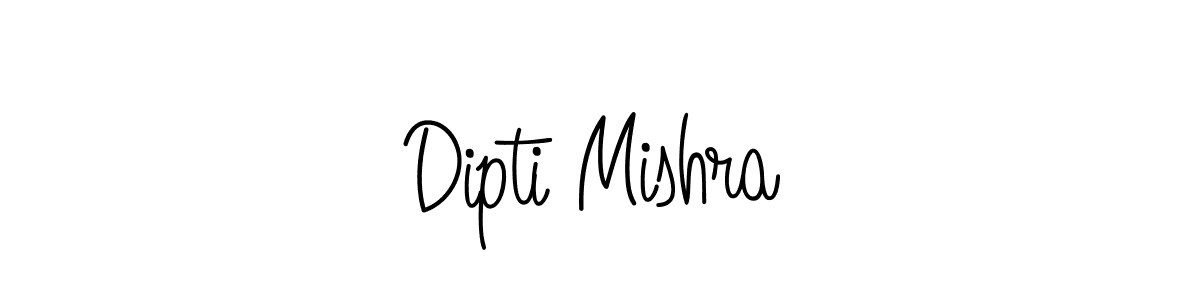 How to make Dipti Mishra name signature. Use Angelique-Rose-font-FFP style for creating short signs online. This is the latest handwritten sign. Dipti Mishra signature style 5 images and pictures png