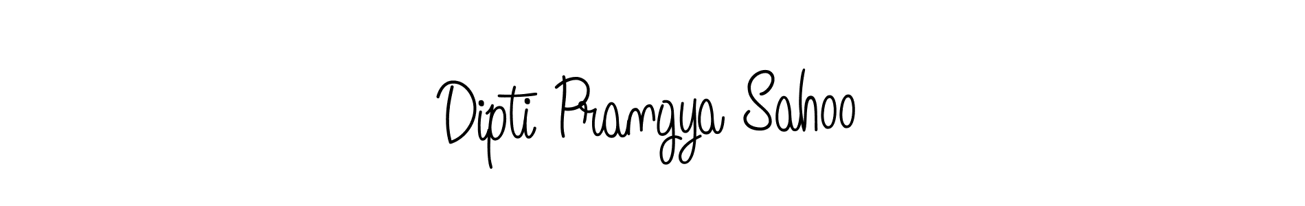 Dipti Prangya Sahoo stylish signature style. Best Handwritten Sign (Angelique-Rose-font-FFP) for my name. Handwritten Signature Collection Ideas for my name Dipti Prangya Sahoo. Dipti Prangya Sahoo signature style 5 images and pictures png