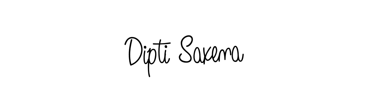 How to make Dipti Saxena name signature. Use Angelique-Rose-font-FFP style for creating short signs online. This is the latest handwritten sign. Dipti Saxena signature style 5 images and pictures png