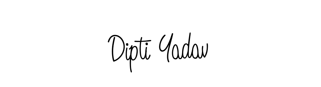 Use a signature maker to create a handwritten signature online. With this signature software, you can design (Angelique-Rose-font-FFP) your own signature for name Dipti Yadav. Dipti Yadav signature style 5 images and pictures png