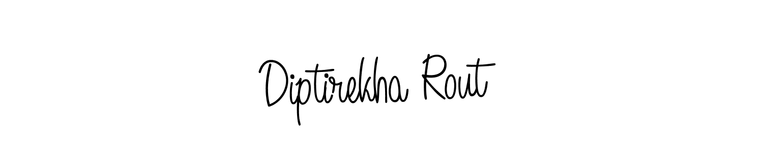 How to make Diptirekha Rout name signature. Use Angelique-Rose-font-FFP style for creating short signs online. This is the latest handwritten sign. Diptirekha Rout signature style 5 images and pictures png