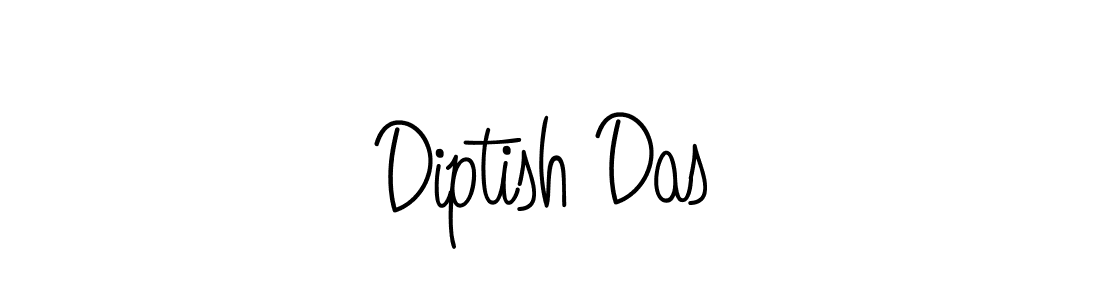Design your own signature with our free online signature maker. With this signature software, you can create a handwritten (Angelique-Rose-font-FFP) signature for name Diptish Das. Diptish Das signature style 5 images and pictures png