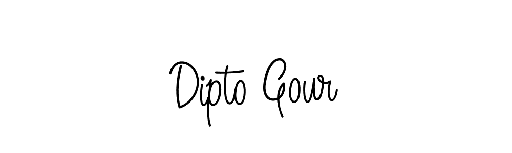 Use a signature maker to create a handwritten signature online. With this signature software, you can design (Angelique-Rose-font-FFP) your own signature for name Dipto Gour. Dipto Gour signature style 5 images and pictures png