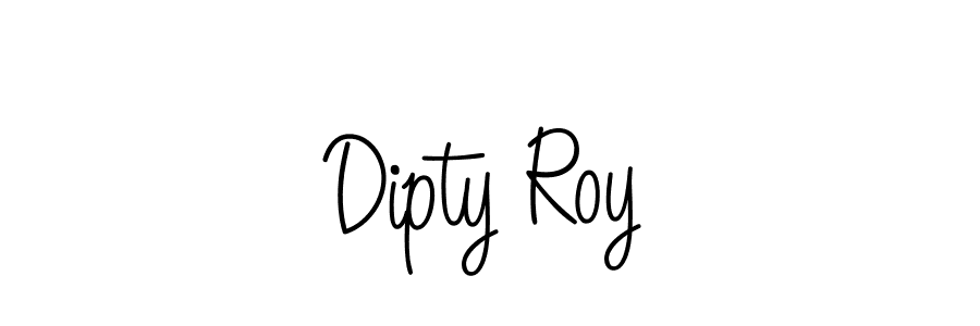 Make a beautiful signature design for name Dipty Roy. With this signature (Angelique-Rose-font-FFP) style, you can create a handwritten signature for free. Dipty Roy signature style 5 images and pictures png