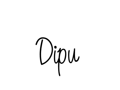 Design your own signature with our free online signature maker. With this signature software, you can create a handwritten (Angelique-Rose-font-FFP) signature for name Dipu. Dipu signature style 5 images and pictures png