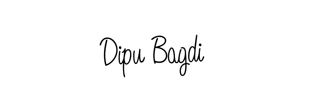 Dipu Bagdi stylish signature style. Best Handwritten Sign (Angelique-Rose-font-FFP) for my name. Handwritten Signature Collection Ideas for my name Dipu Bagdi. Dipu Bagdi signature style 5 images and pictures png