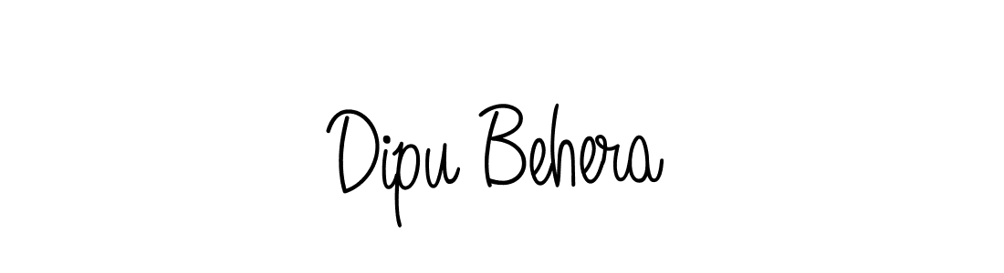 The best way (Angelique-Rose-font-FFP) to make a short signature is to pick only two or three words in your name. The name Dipu Behera include a total of six letters. For converting this name. Dipu Behera signature style 5 images and pictures png