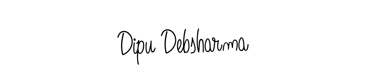 Create a beautiful signature design for name Dipu Debsharma. With this signature (Angelique-Rose-font-FFP) fonts, you can make a handwritten signature for free. Dipu Debsharma signature style 5 images and pictures png