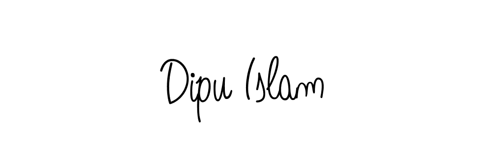 Make a beautiful signature design for name Dipu Islam. With this signature (Angelique-Rose-font-FFP) style, you can create a handwritten signature for free. Dipu Islam signature style 5 images and pictures png