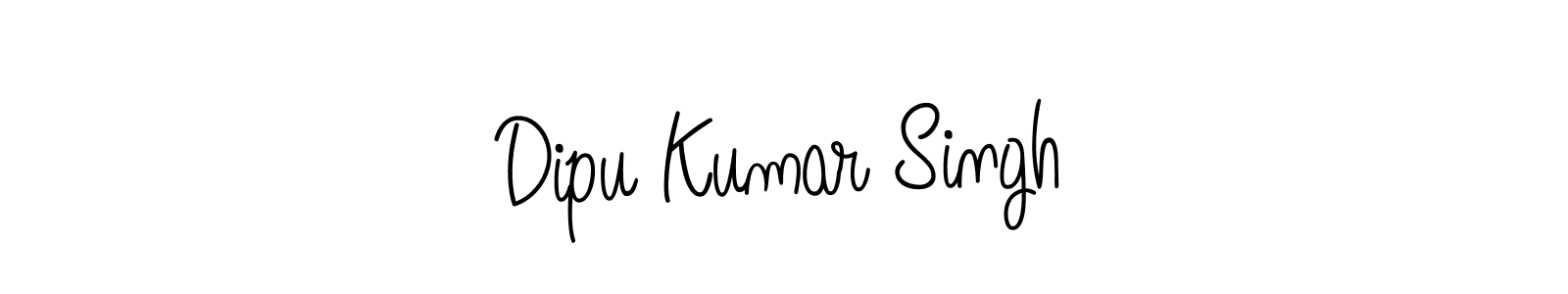 The best way (Angelique-Rose-font-FFP) to make a short signature is to pick only two or three words in your name. The name Dipu Kumar Singh include a total of six letters. For converting this name. Dipu Kumar Singh signature style 5 images and pictures png