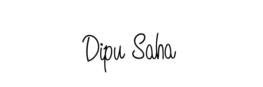How to make Dipu Saha signature? Angelique-Rose-font-FFP is a professional autograph style. Create handwritten signature for Dipu Saha name. Dipu Saha signature style 5 images and pictures png