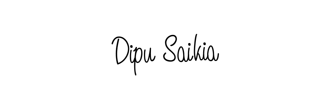 How to make Dipu Saikia signature? Angelique-Rose-font-FFP is a professional autograph style. Create handwritten signature for Dipu Saikia name. Dipu Saikia signature style 5 images and pictures png