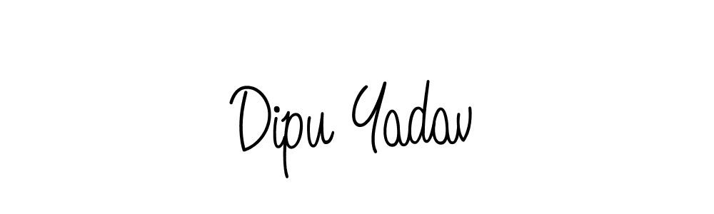 Create a beautiful signature design for name Dipu Yadav. With this signature (Angelique-Rose-font-FFP) fonts, you can make a handwritten signature for free. Dipu Yadav signature style 5 images and pictures png