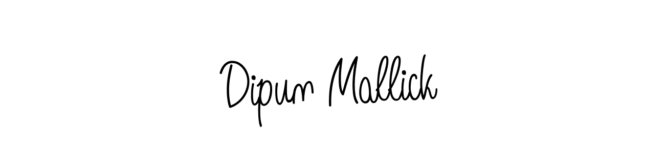 Design your own signature with our free online signature maker. With this signature software, you can create a handwritten (Angelique-Rose-font-FFP) signature for name Dipun Mallick. Dipun Mallick signature style 5 images and pictures png