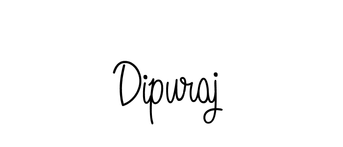 Design your own signature with our free online signature maker. With this signature software, you can create a handwritten (Angelique-Rose-font-FFP) signature for name Dipuraj. Dipuraj signature style 5 images and pictures png