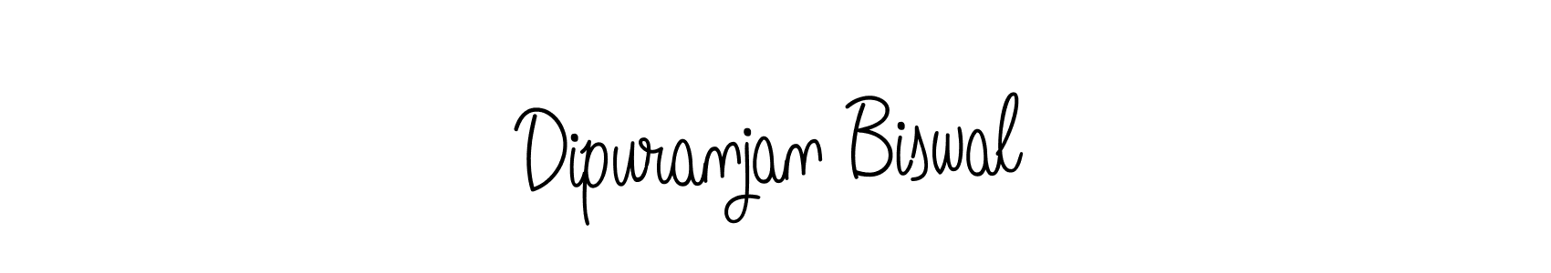 How to make Dipuranjan Biswal name signature. Use Angelique-Rose-font-FFP style for creating short signs online. This is the latest handwritten sign. Dipuranjan Biswal signature style 5 images and pictures png