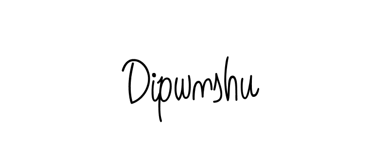 Dipwnshu stylish signature style. Best Handwritten Sign (Angelique-Rose-font-FFP) for my name. Handwritten Signature Collection Ideas for my name Dipwnshu. Dipwnshu signature style 5 images and pictures png